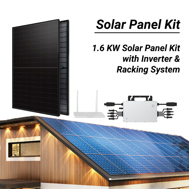 1.6kW Solar DIY Grid Tie Kit with Microinverter&racking