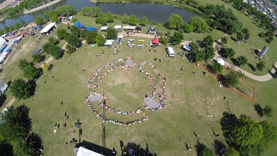 Chasing Arrows Aerial Photo