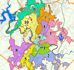Austin City Council Districts