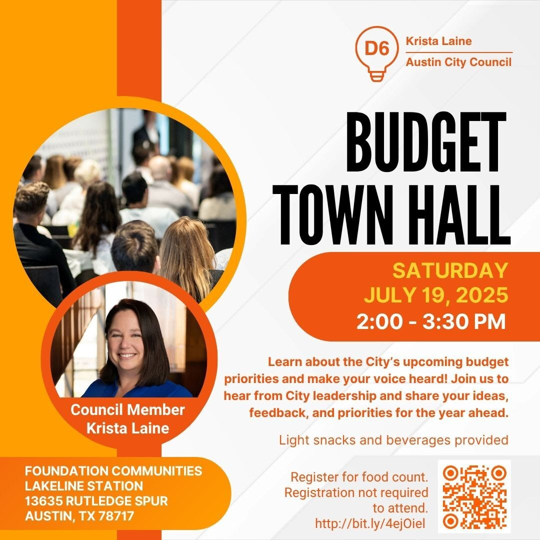 District 6 Budget Town Hall - July 19th