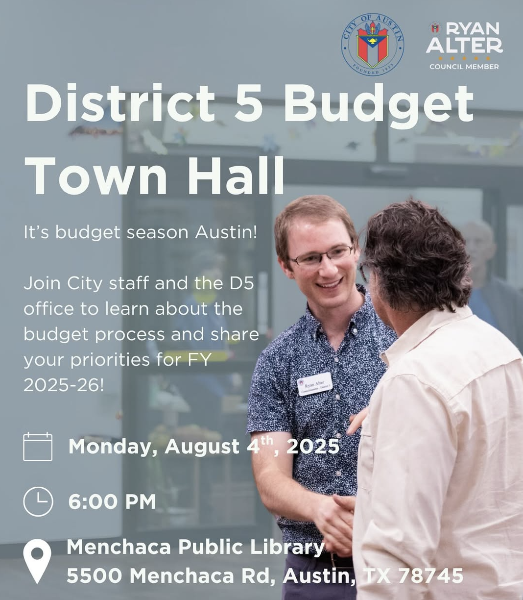 District 5 Budget Town Hall