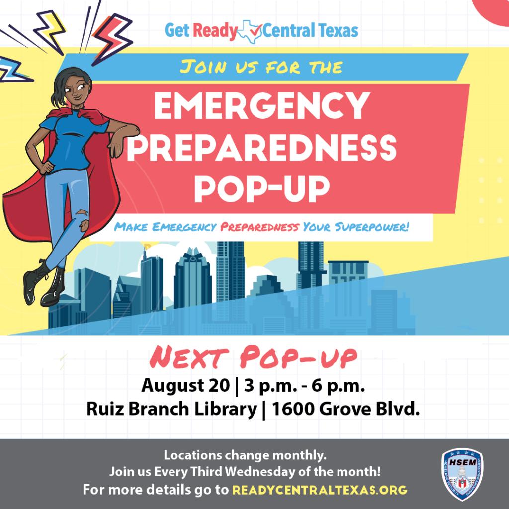 Emergency Preparedness Pop Up August