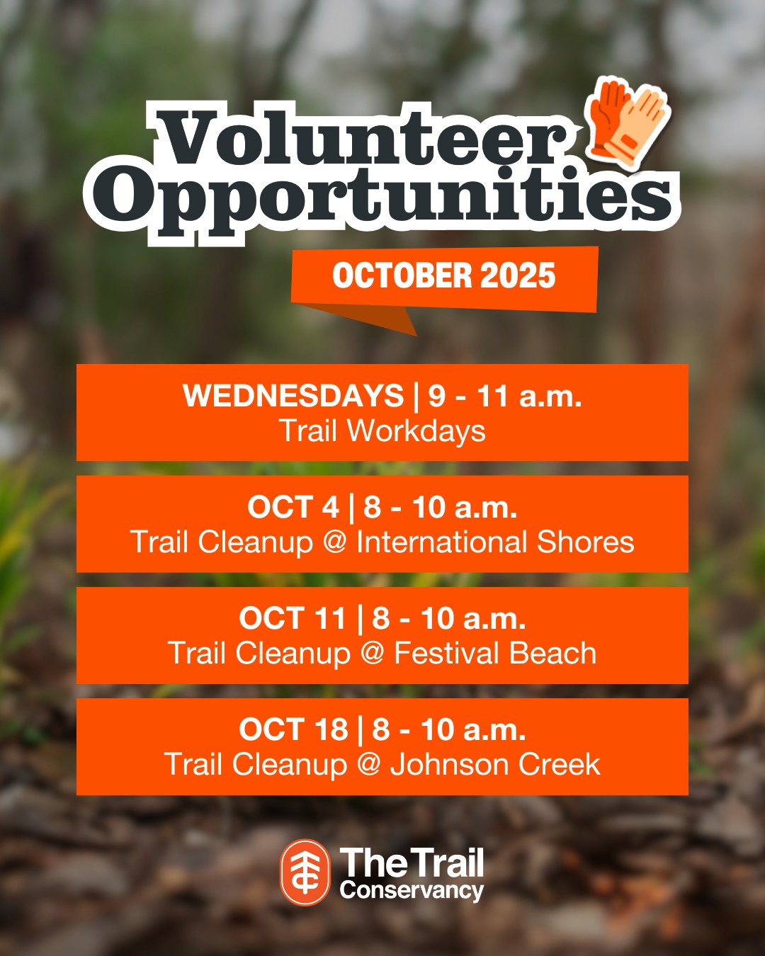 October Trail Volunteer