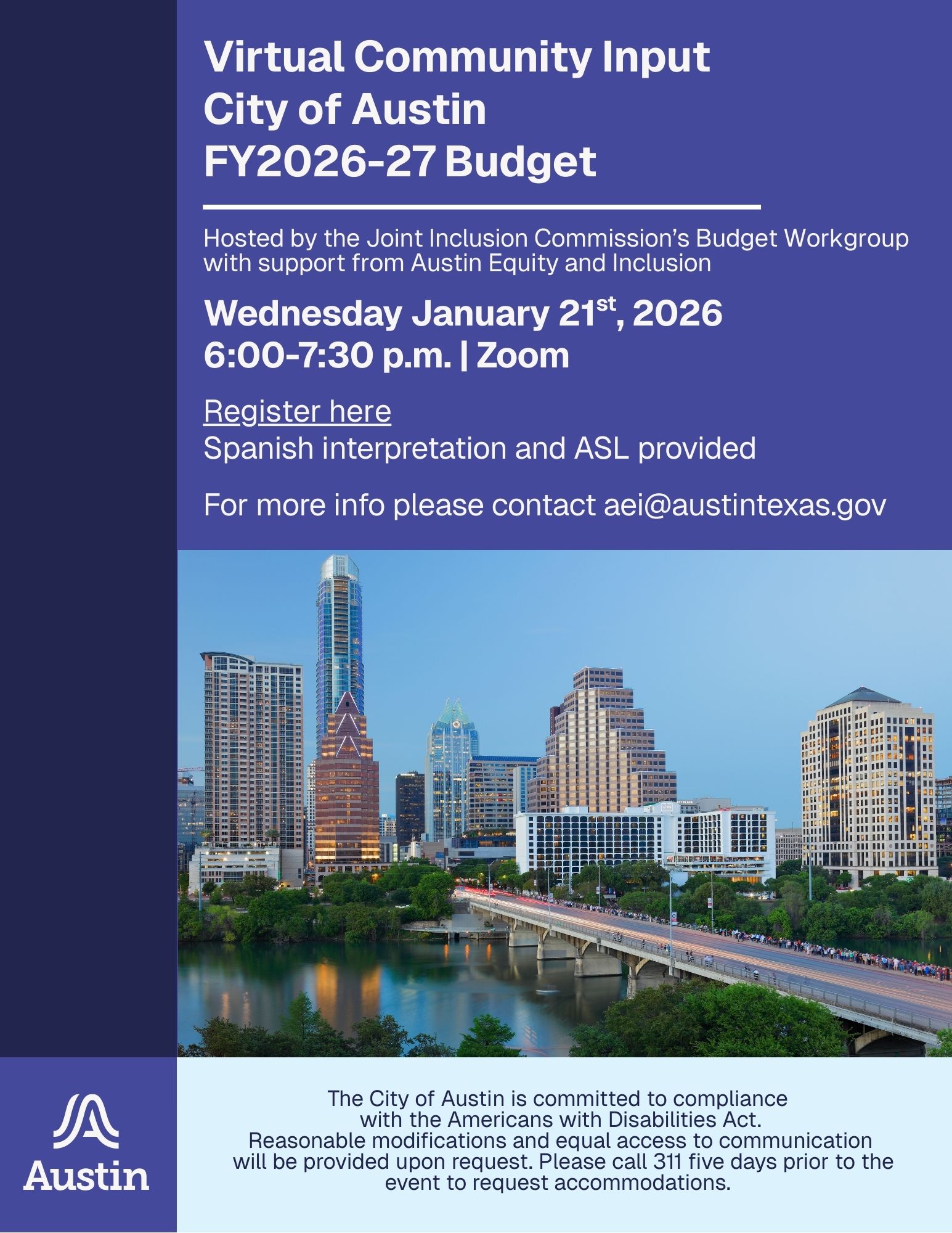 Joint Inclusion Townhall