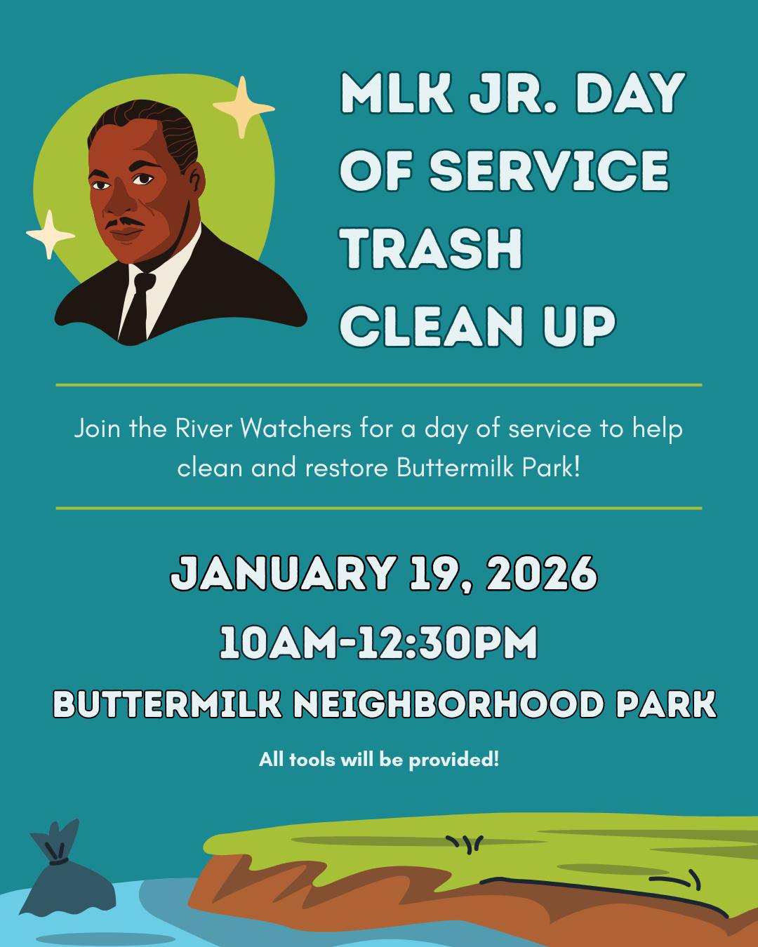 MLK Day Of Service Creek Clean Up