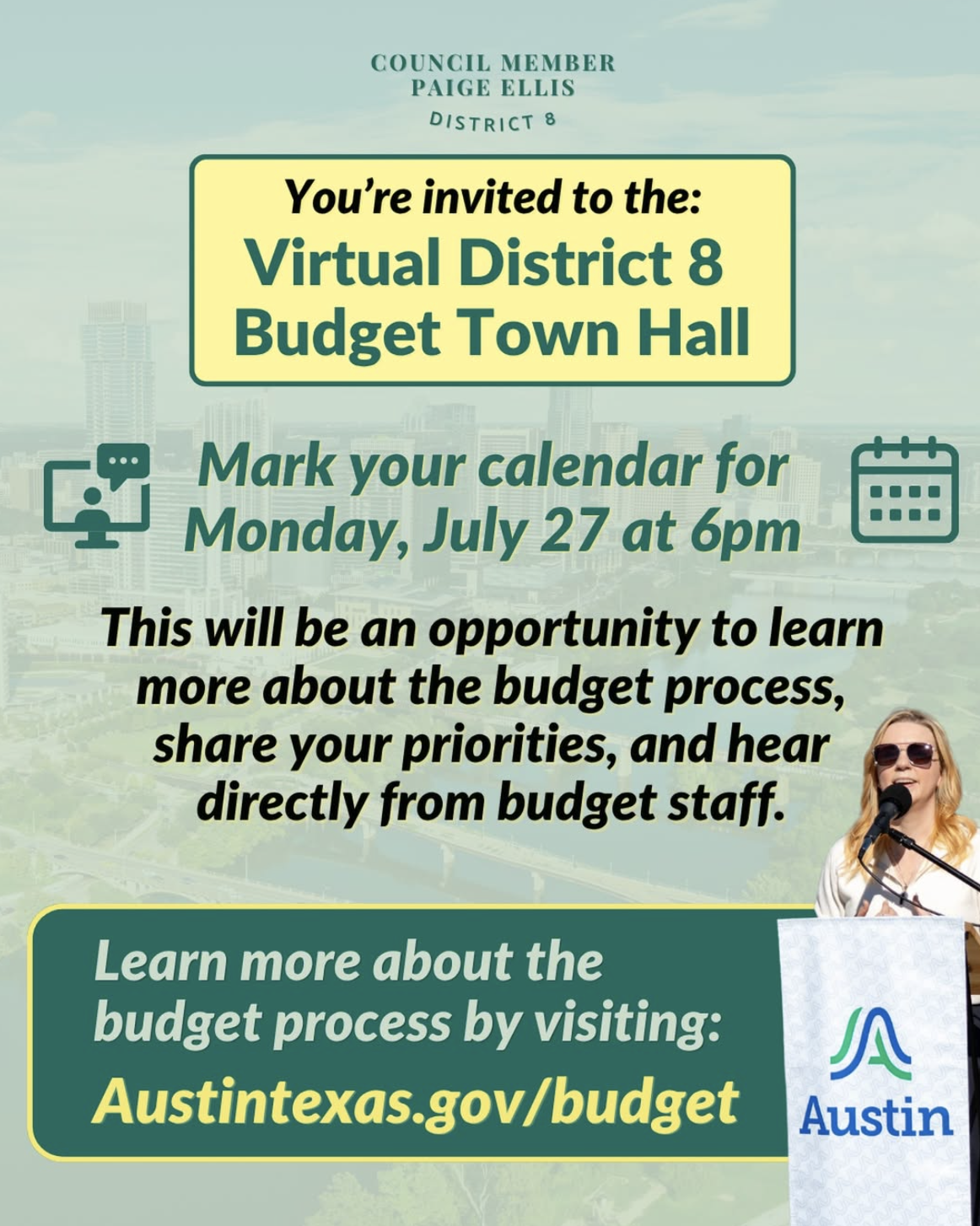 District 8 Budget Town Hall