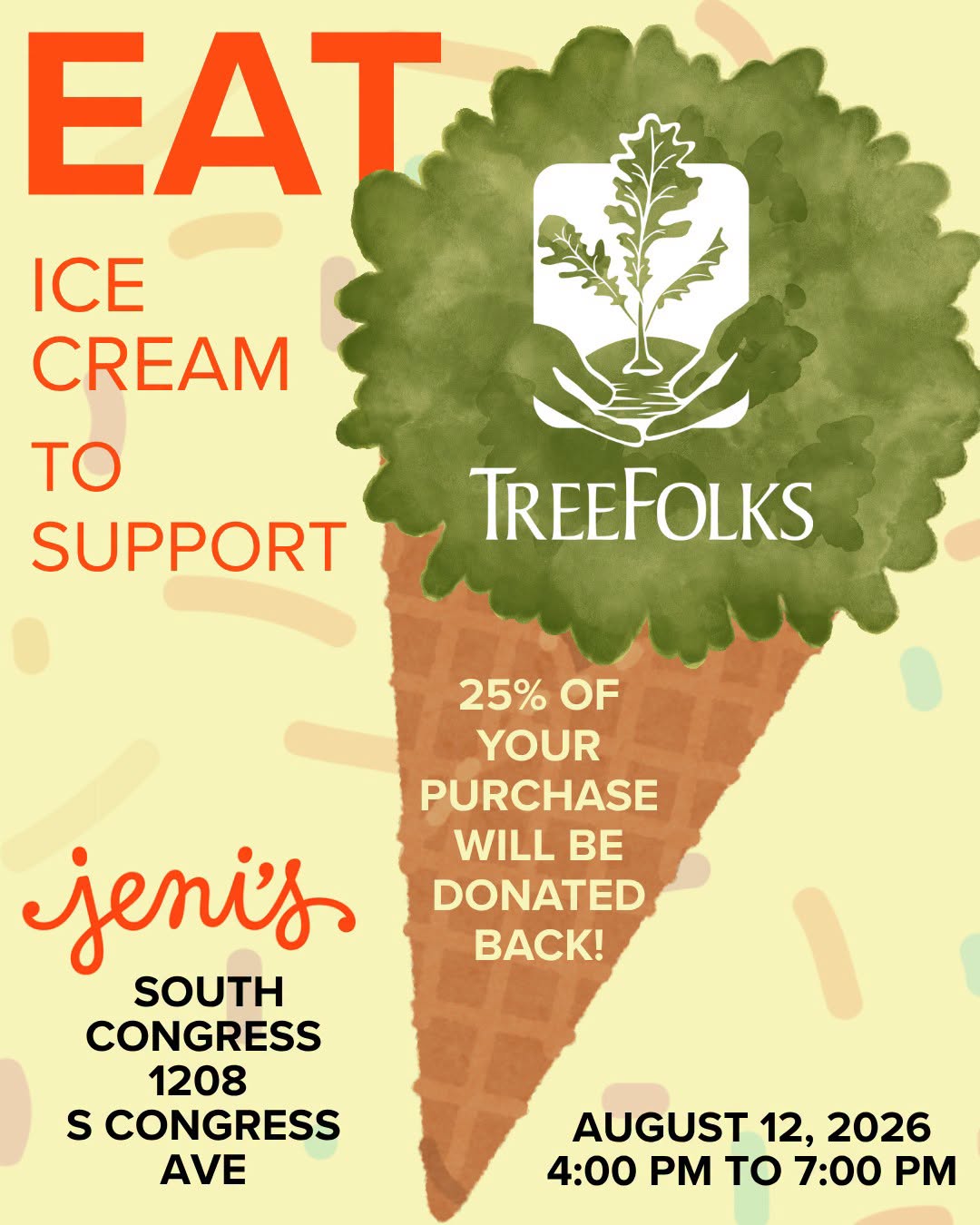 Eat Ice Cream To Support TreeFolks