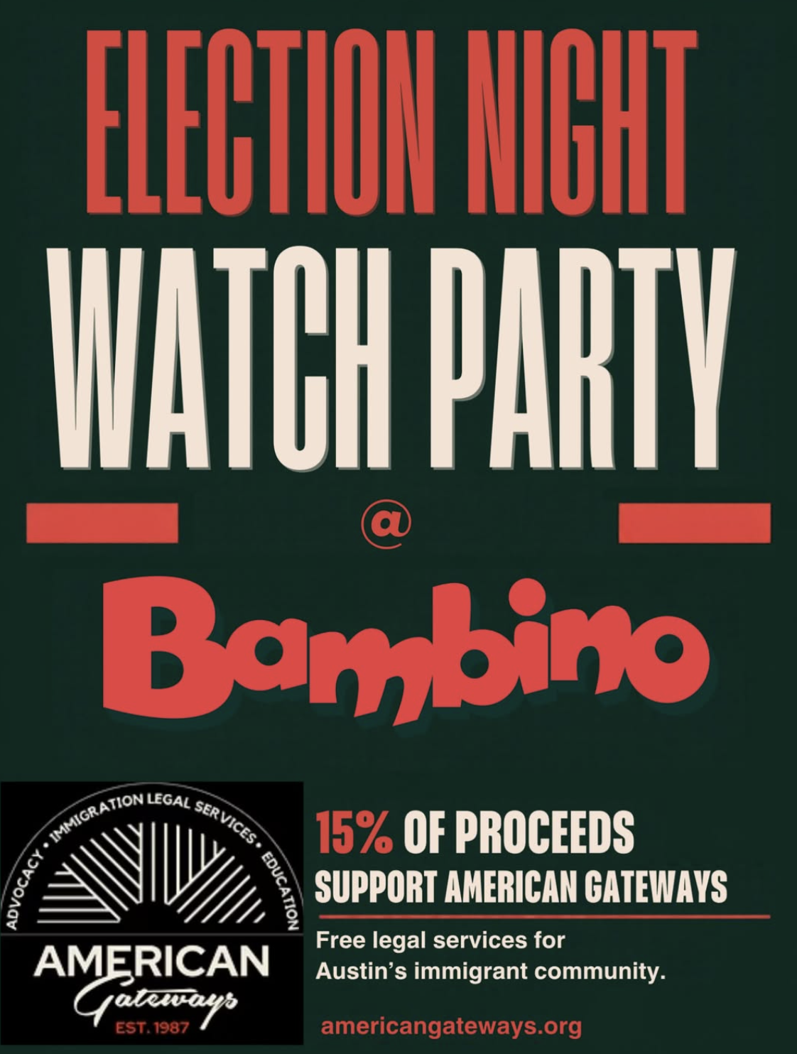 Election Night Watch Party