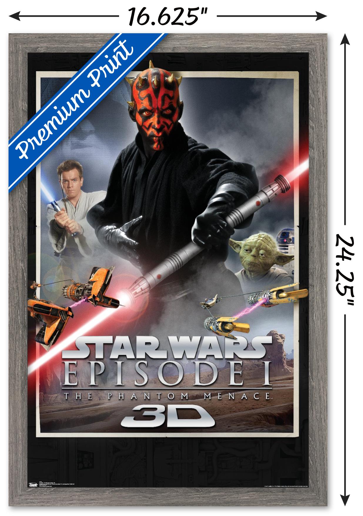 Star Wars: The Phantom Menace - 3D One Sheet 14x22 Poster | eBay