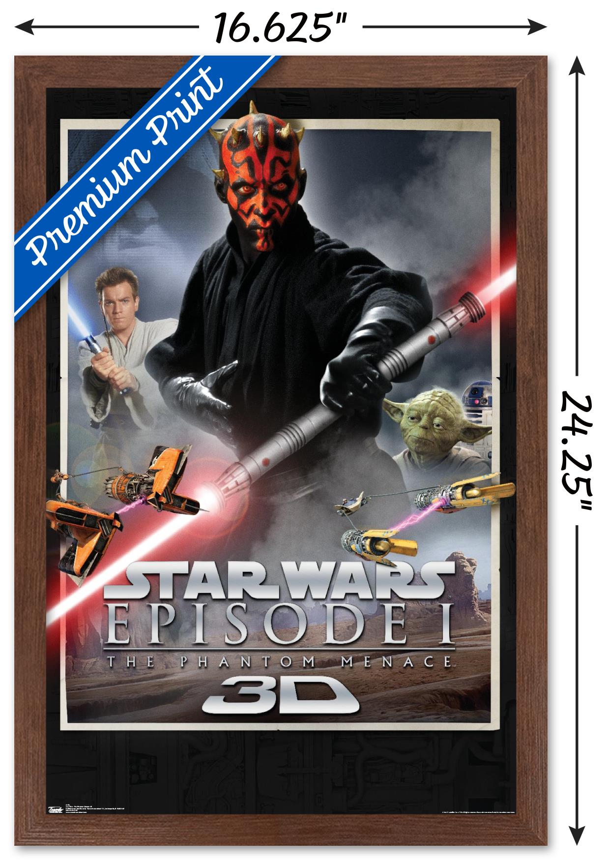 Star Wars: The Phantom Menace - 3D One Sheet 14x22 Poster | eBay