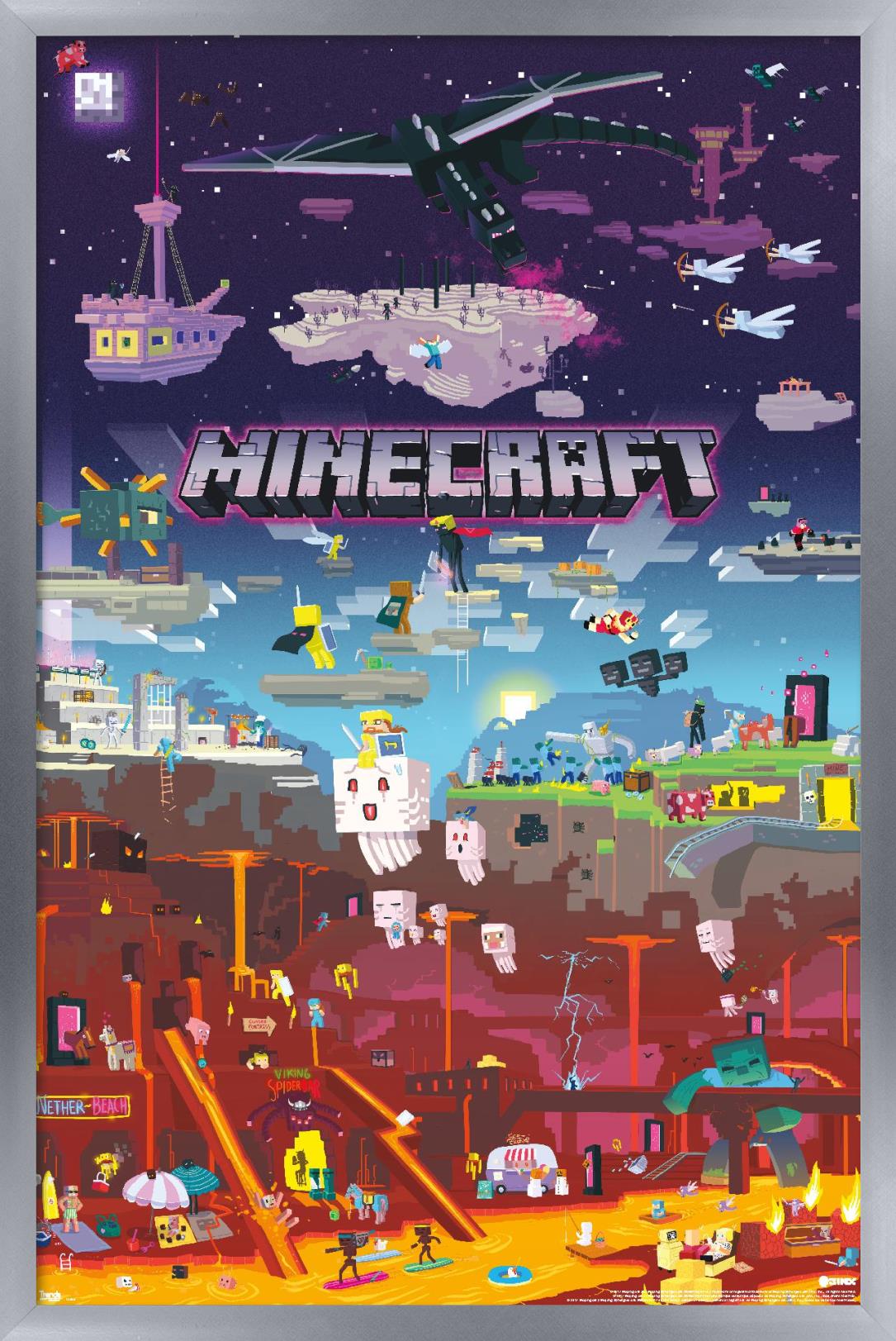 Minecraft - World Beyond 14x22 Poster | eBay
