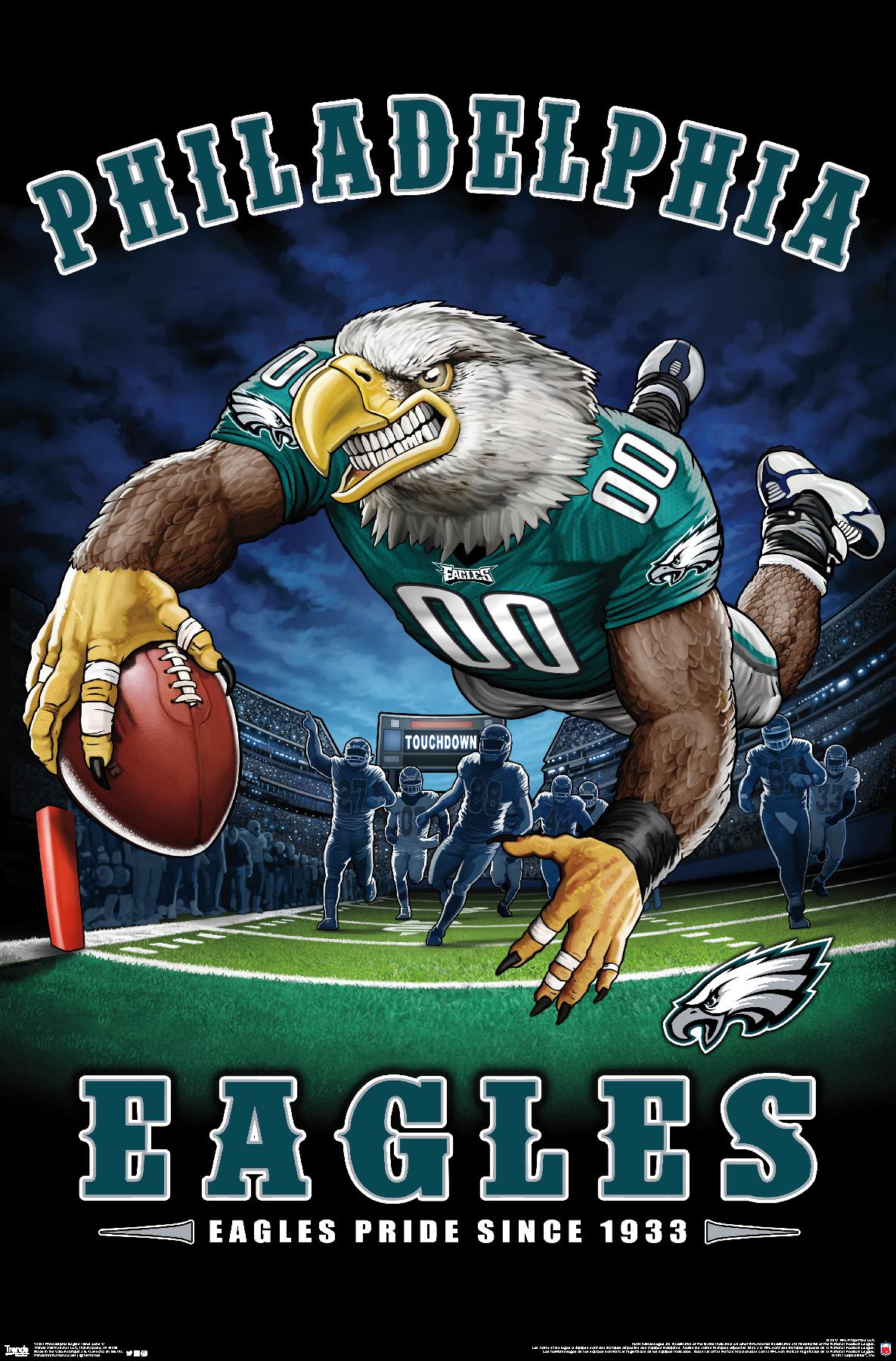 FAREWELL TO EAGLES ポスター 1971-1982 NFL Philadelphia Eagles - End Zone 17 - Poster | eBay