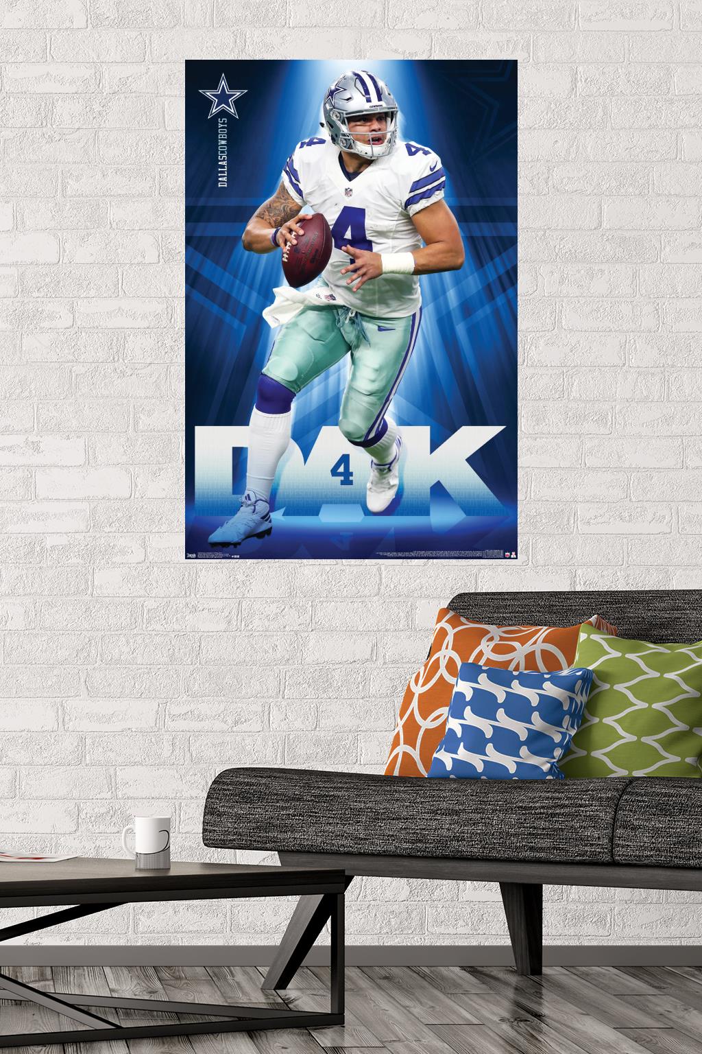 NFL Dallas Cowboys - Dak Prescott 17 - Poster - Foto 2 di 4