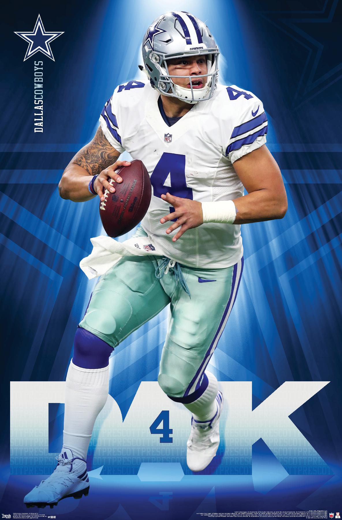 NFL Dallas Cowboys - Dak Prescott 17 - Poster - Foto 1 di 4