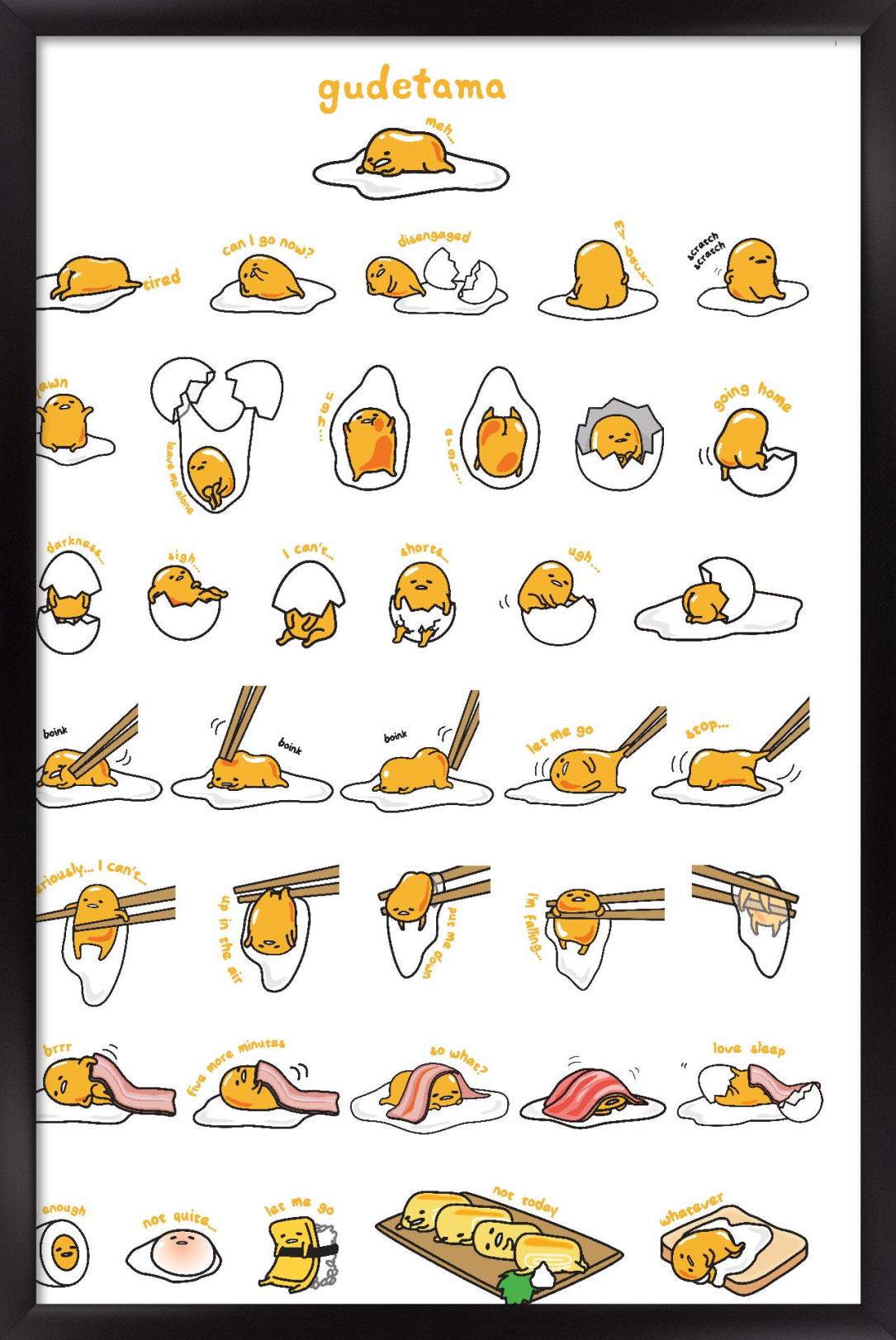 Gudetama - Grid 14x22 Poster | eBay