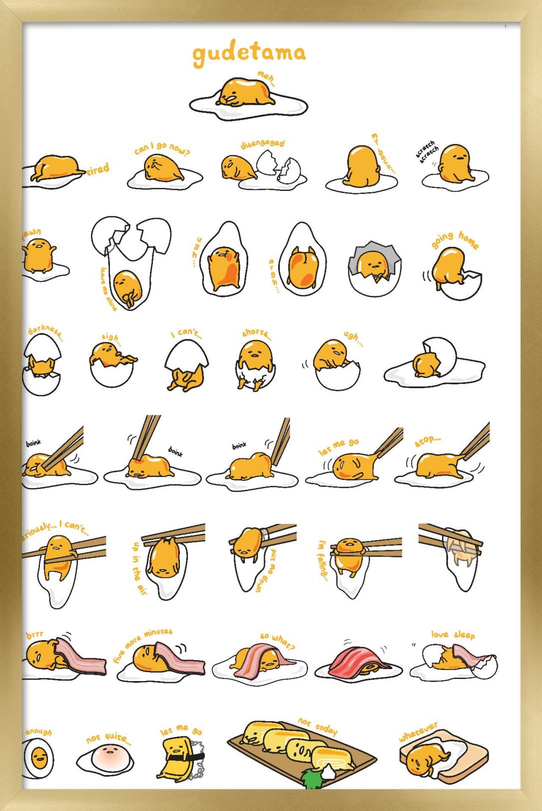 Gudetama - Grid 14x22 Poster | eBay