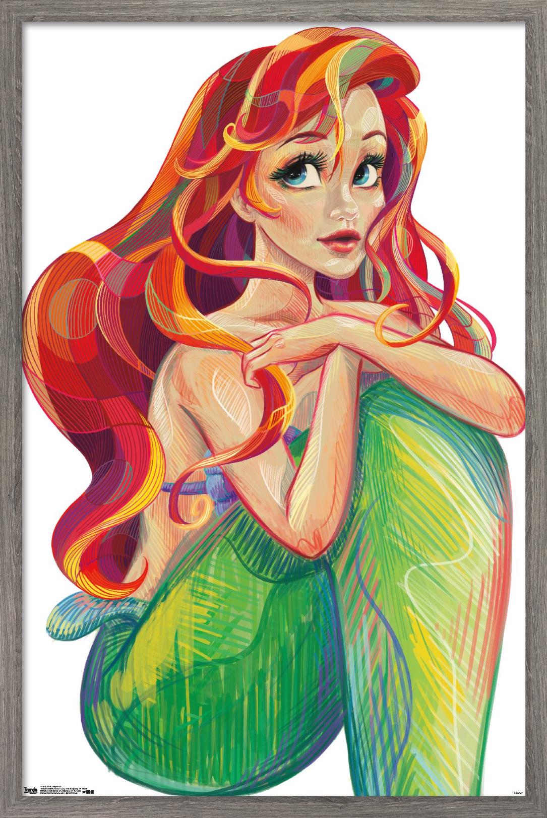 Arielさまオーダーページ Disney The Little Mermaid - Ariel - Stylized 14x22 Poster | eBay