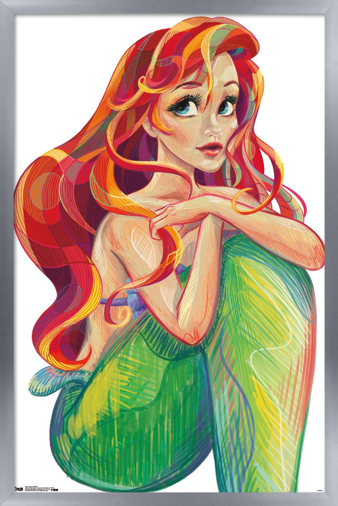 Disney The Little Mermaid - Ariel - Stylized 14x22 Poster | eBay