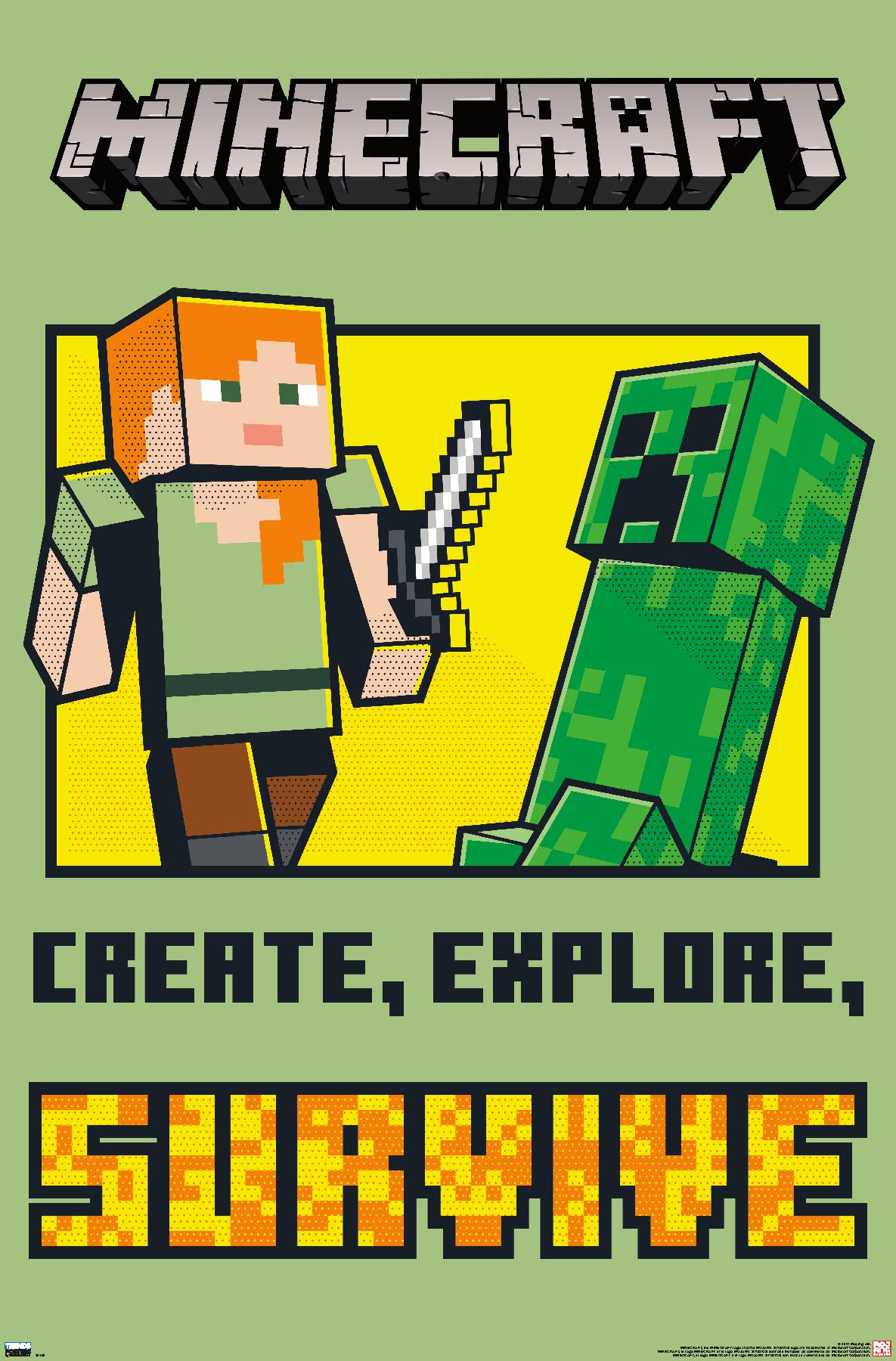 Minecraft - Create, Explore, Survive - Poster - Picture 1 of 4