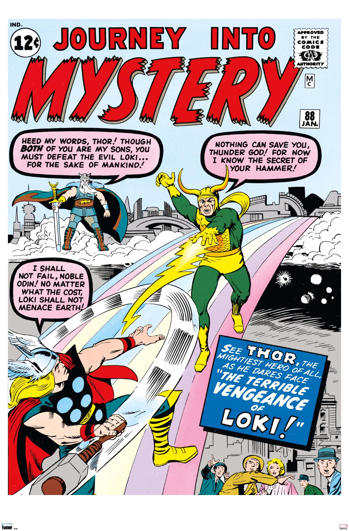 MARVEL LOKI ポストカード Marvel Comics Loki - Journey Into Mystery #88 - Poster | eBay