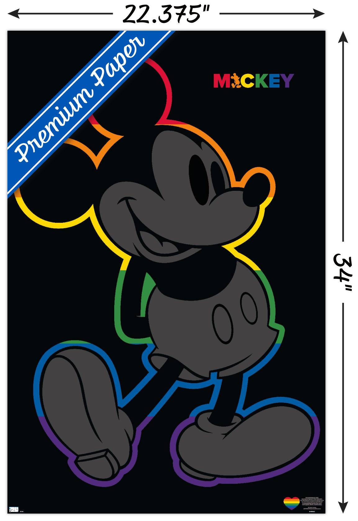 Disney Mickey Mouse - Rainbow Outline - Poster - Picture 3 of 4