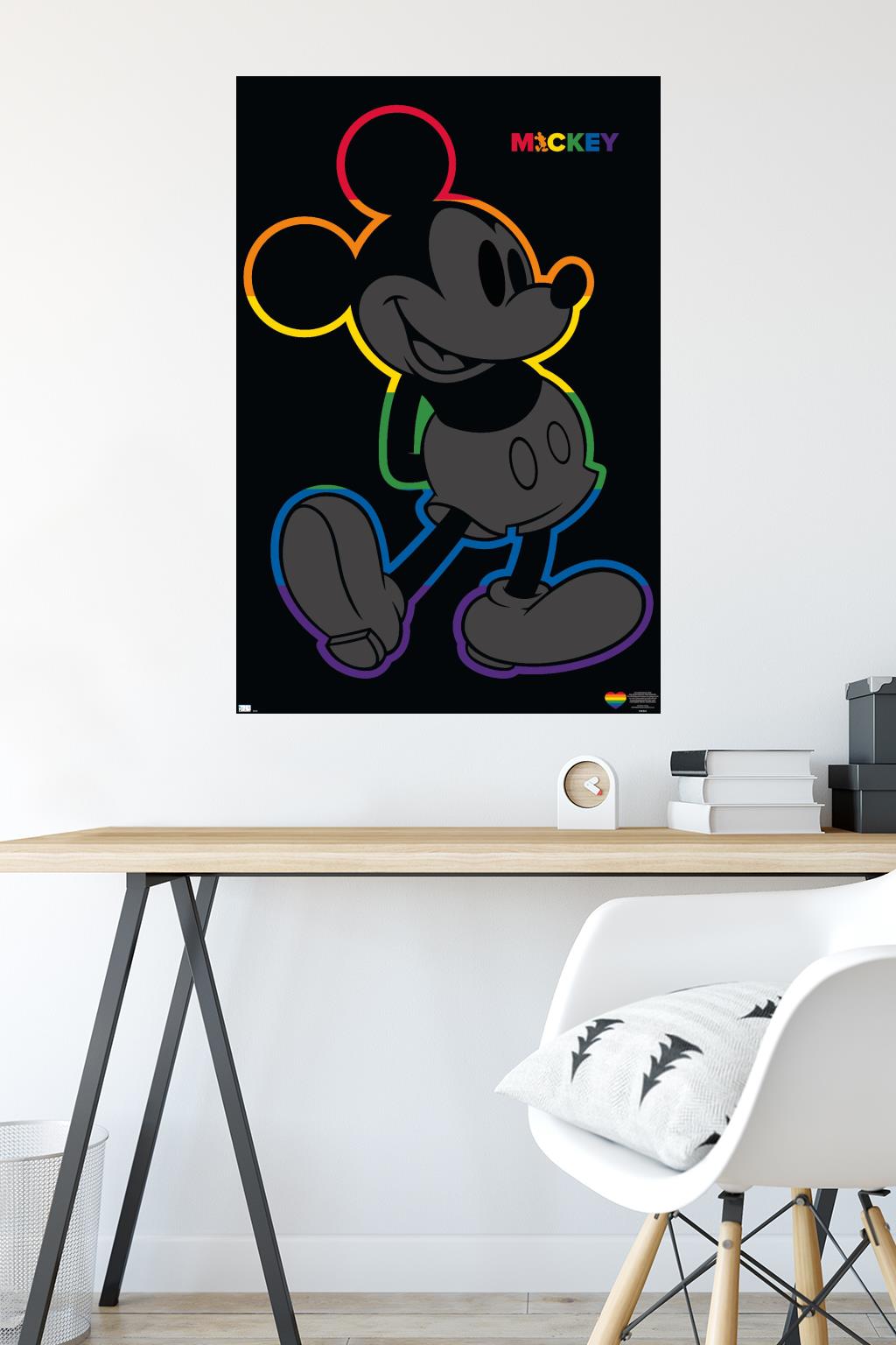 Disney Mickey Mouse - Rainbow Outline - Poster - Picture 4 of 4