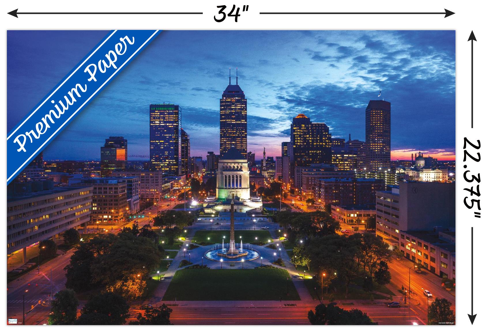 Stadtansichten - Indianapolis, Indiana - Poster - Bild 3 von 4