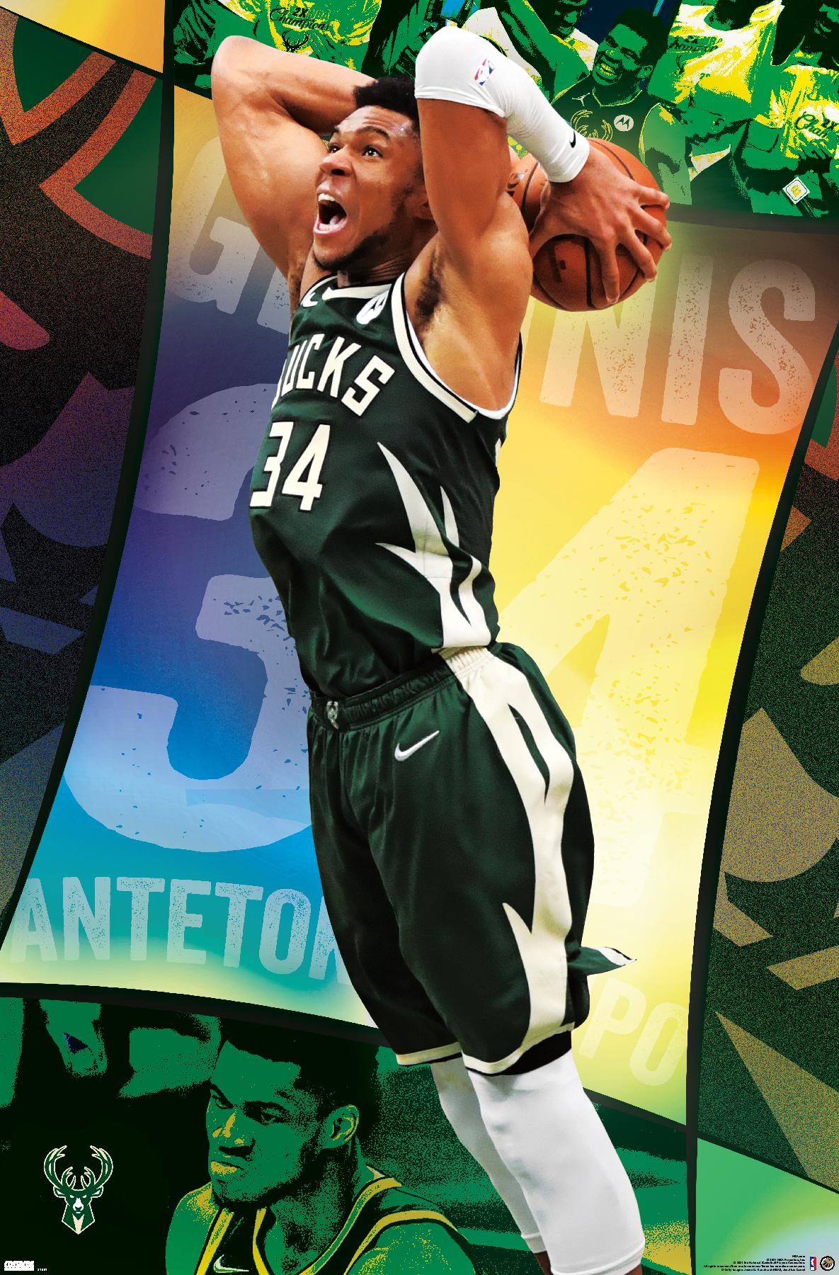 NBA Milwaukee Bucks - Giannis Antetokounmpo 21 - Poster - Bild 1 von 4