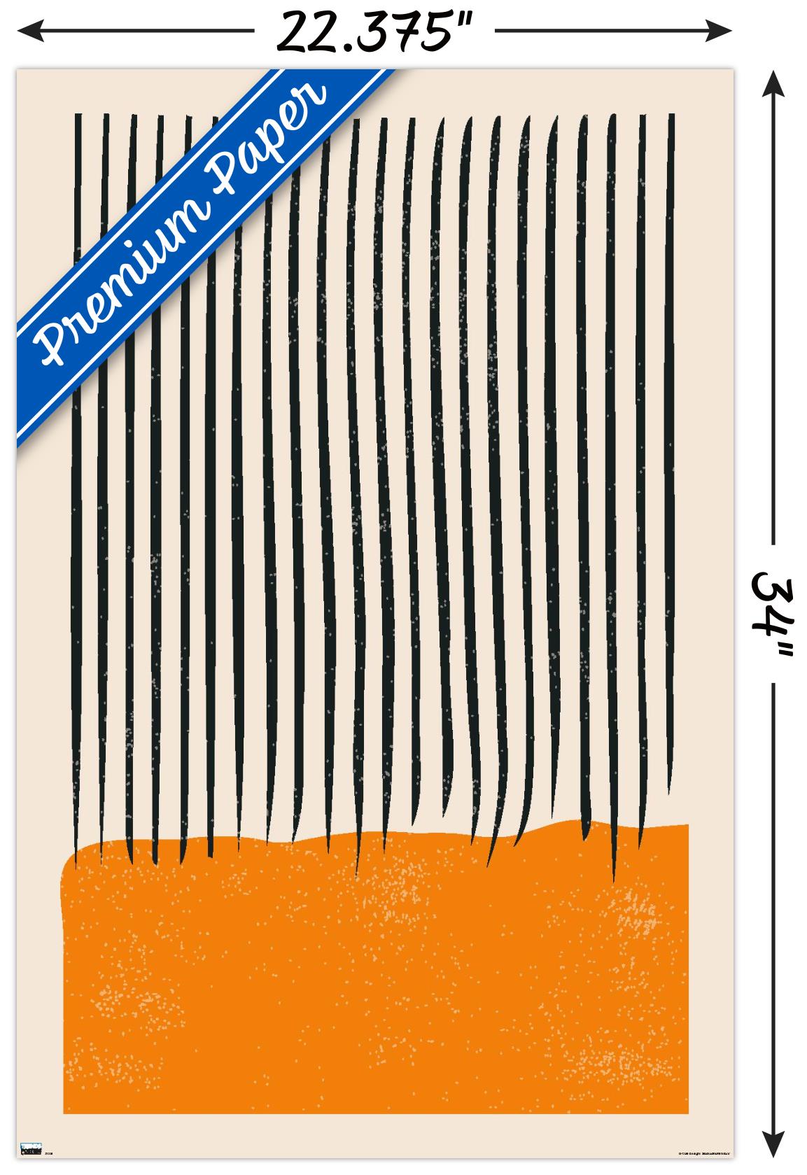 Geometric - Orange - Poster