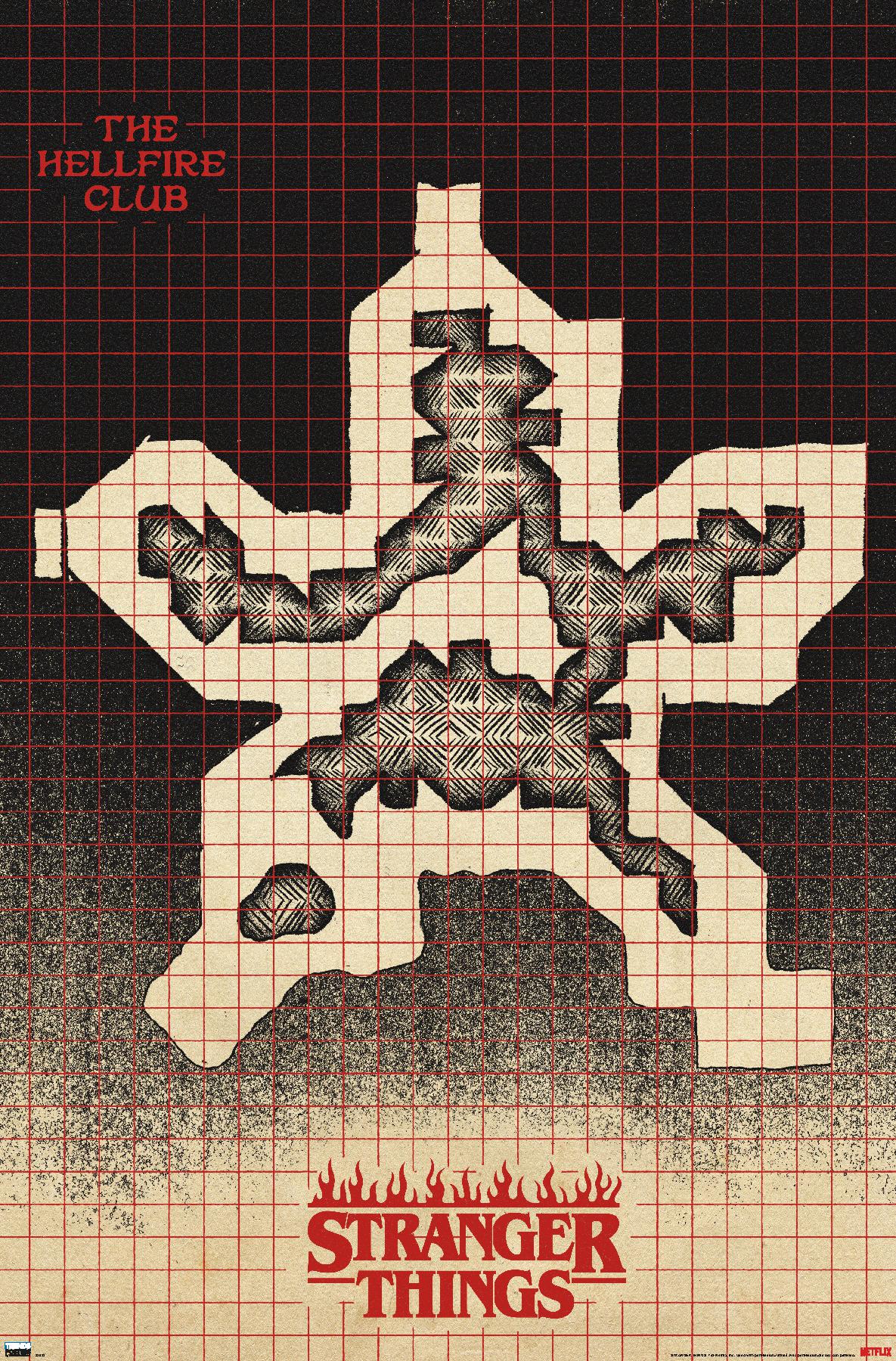 Netflix Stranger Things: Season 4 - Hellfire Club Map - Poster - Picture 1 of 4