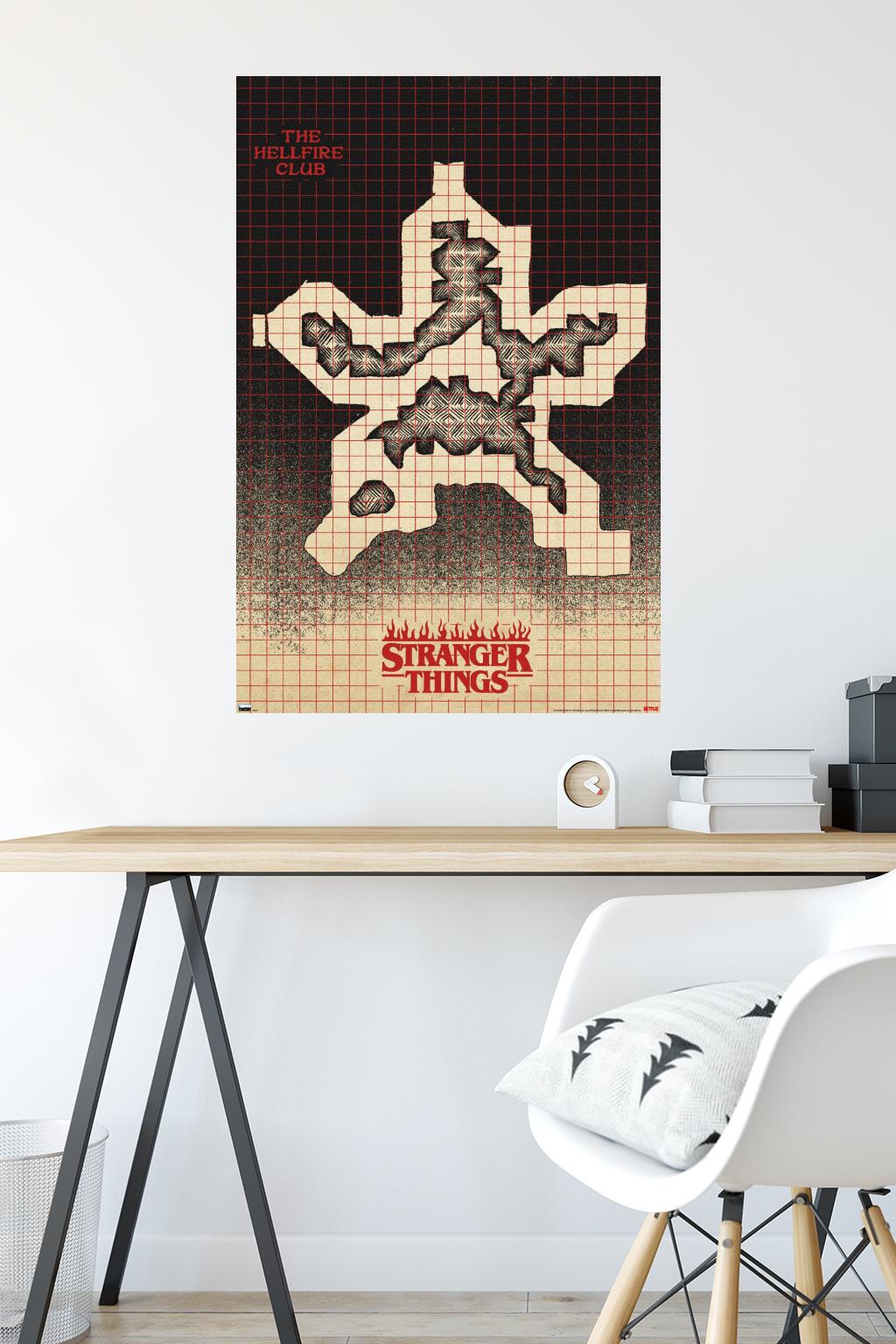 Netflix Stranger Things: Season 4 - Hellfire Club Map - Poster - Picture 4 of 4
