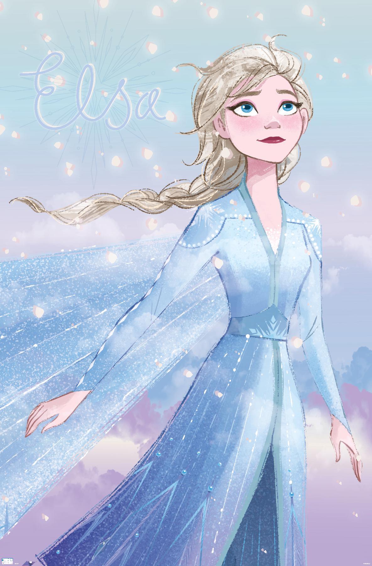 Disney Frozen Elsa Glance Poster