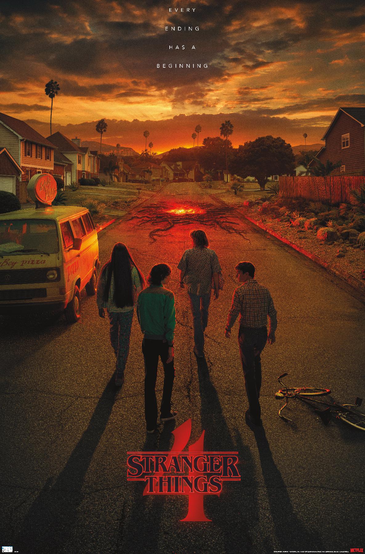 Netflix Stranger Things: Season 4 - California Teaser One Sheet - Poster - Bild 1 von 4