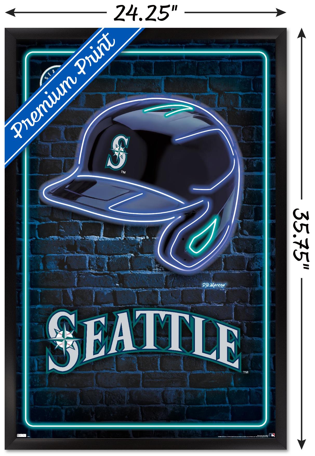 MLB Seattle Mariners - Neon Helmet 23 - Picture 6 of 13