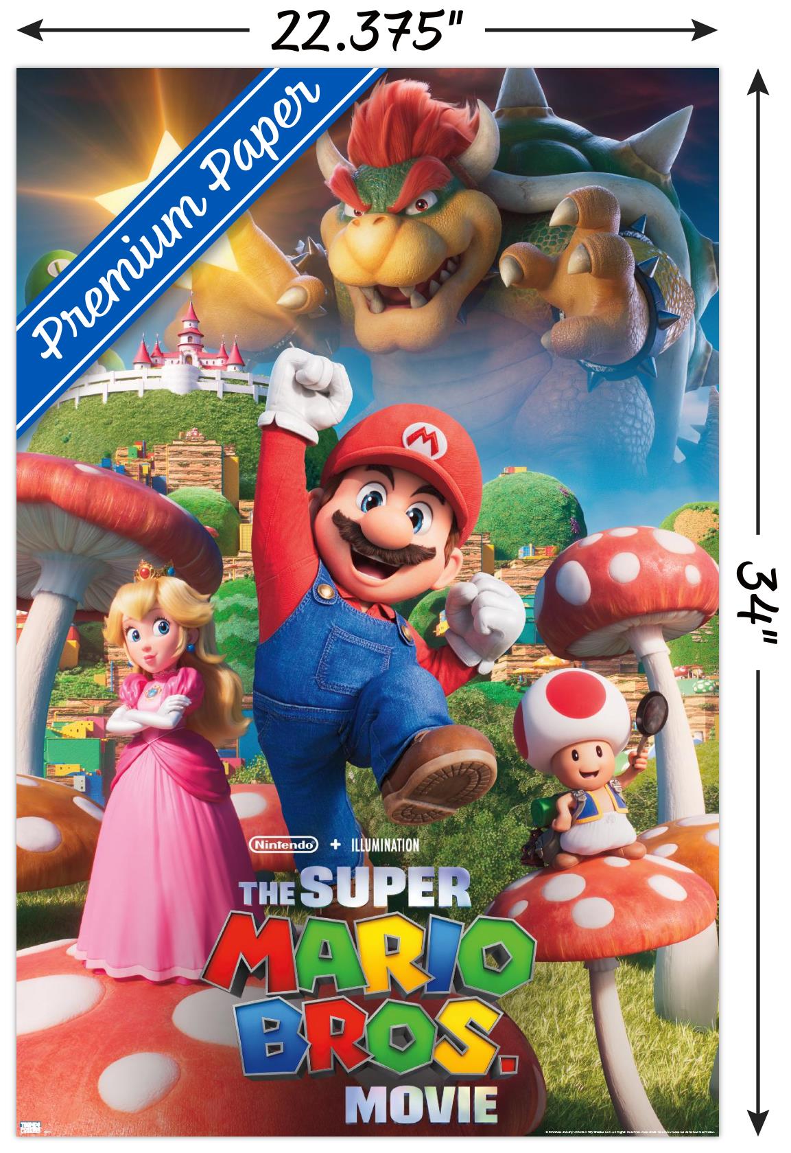 The Super Mario Bros. Movie - Mushroom Kingdom Key Art - Poster - Picture 3 of 4