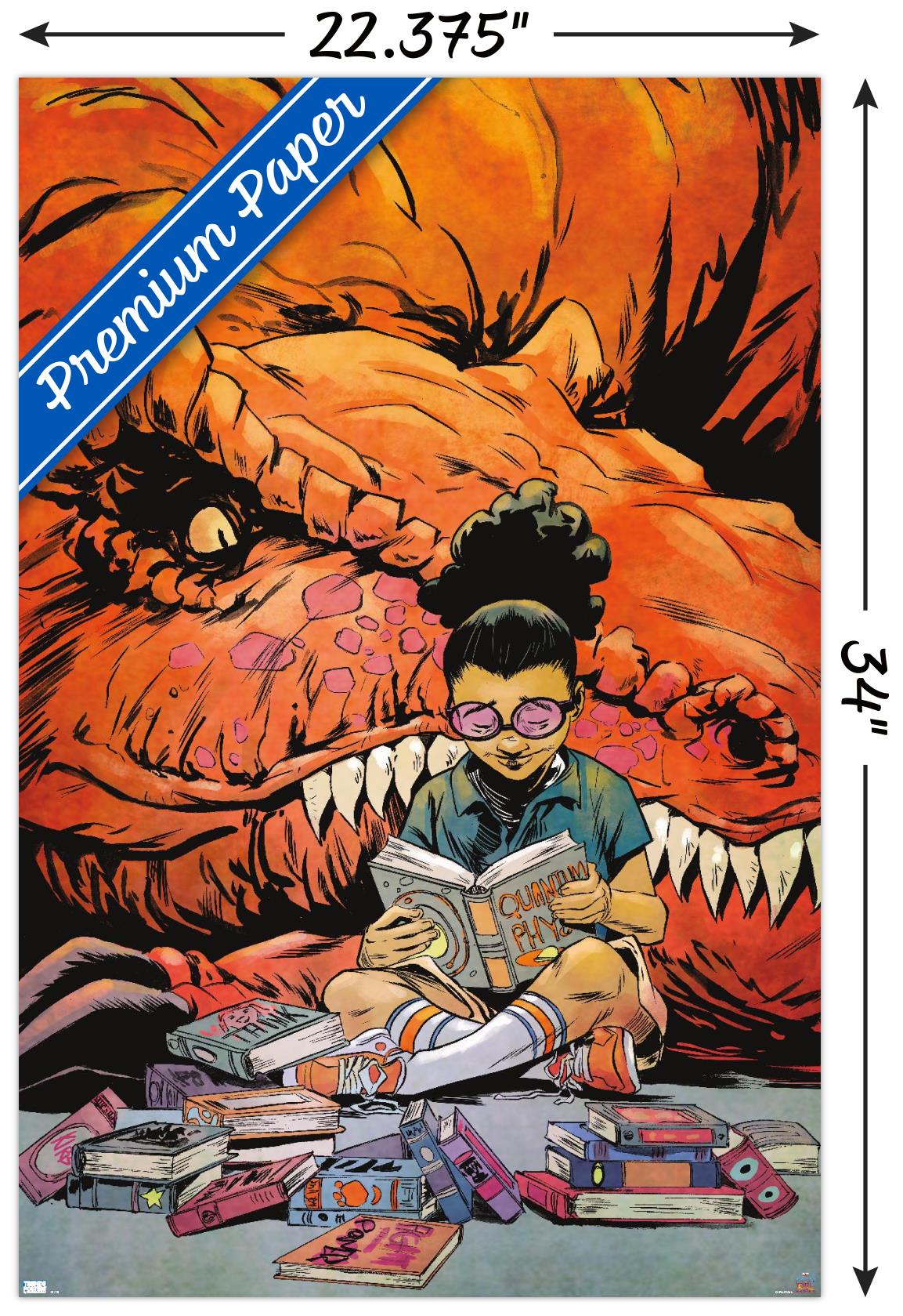 Marvel Moon Girl & Devil Dinosaur - Reading - Poster