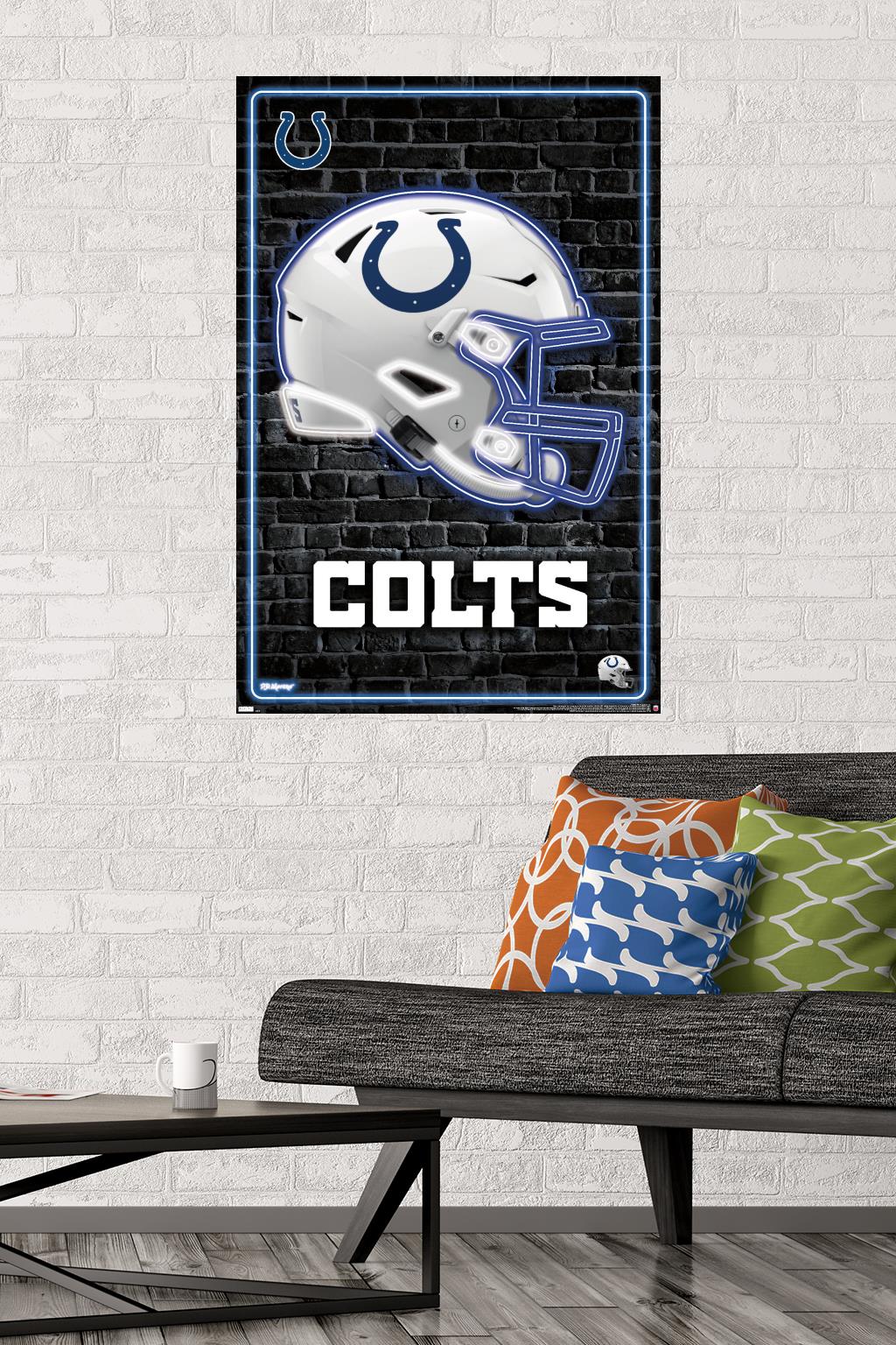 NFL Indianapolis Colts - Neon Helmet 23 - Poster