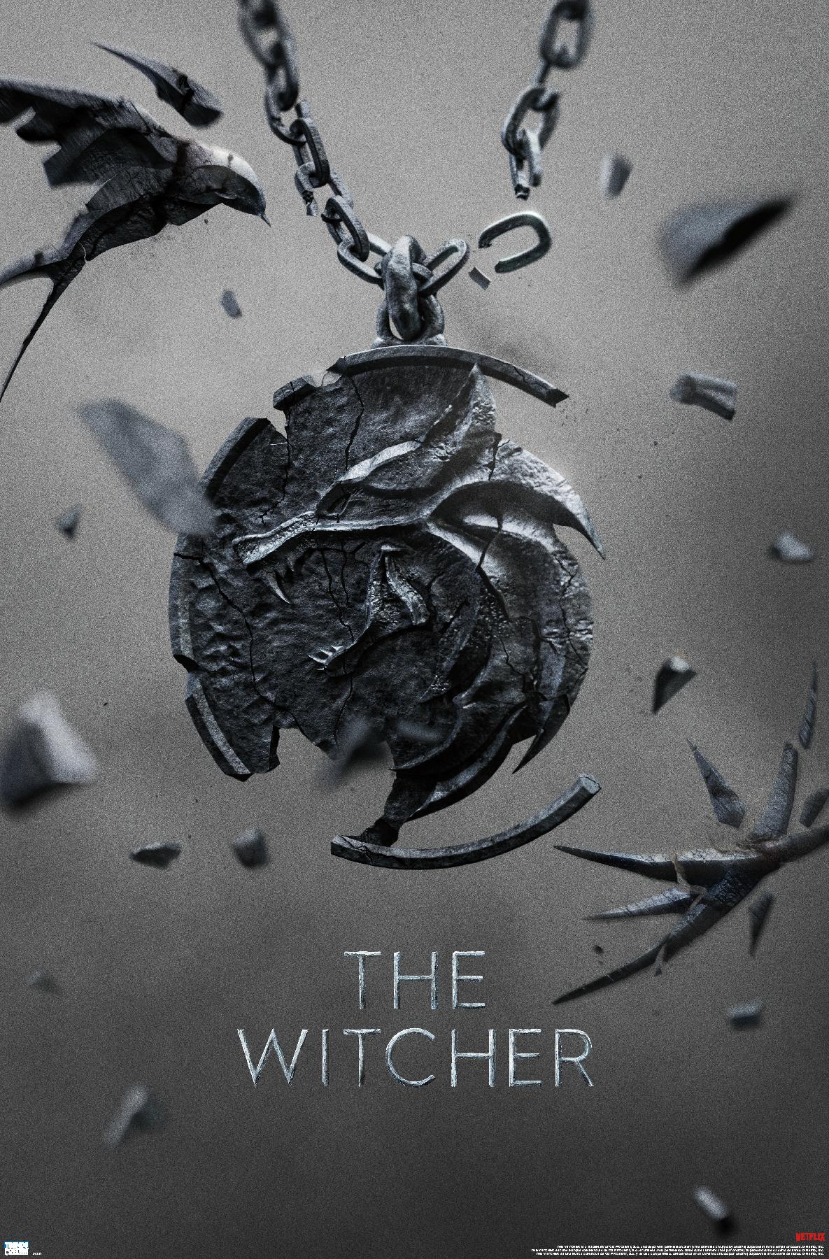 Netflix The Witcher: Season Medallion Key Art Poster - Main Image