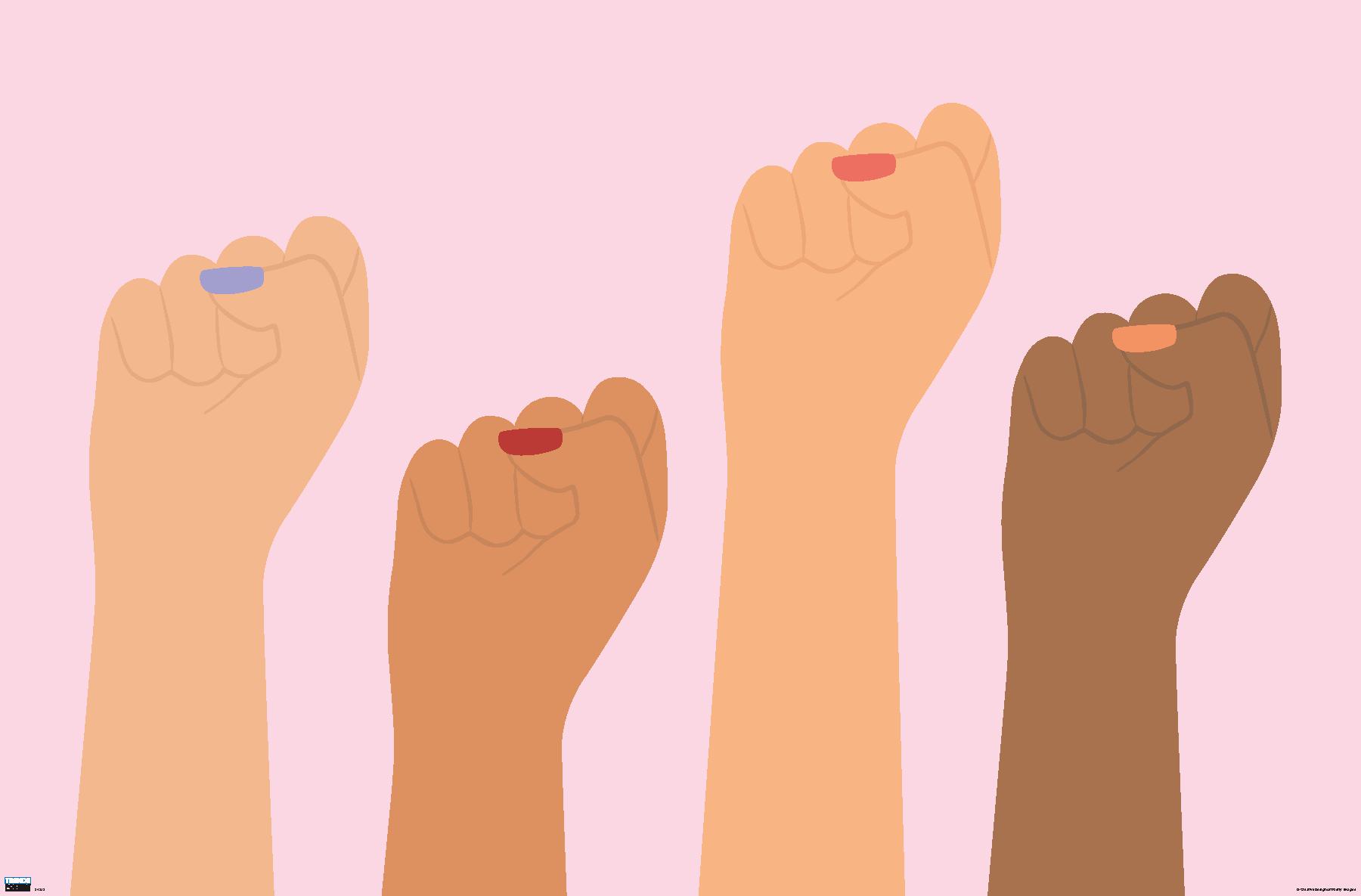 Women Raised Fist - Poster - Picture 1 of 4