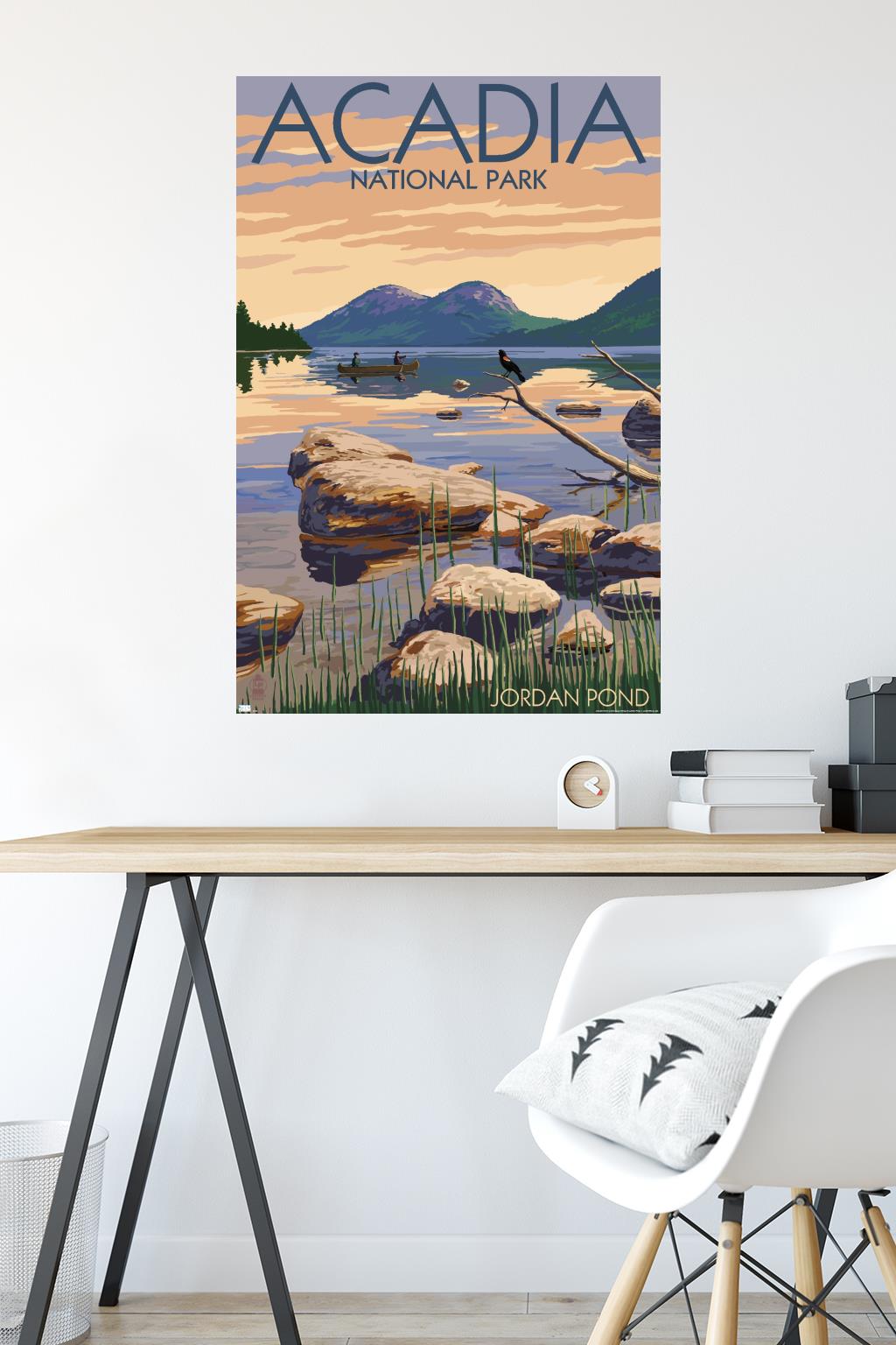 Lantern Press - Acadia National Park, Maine, Jordan Pond - Poster - Picture 4 of 4