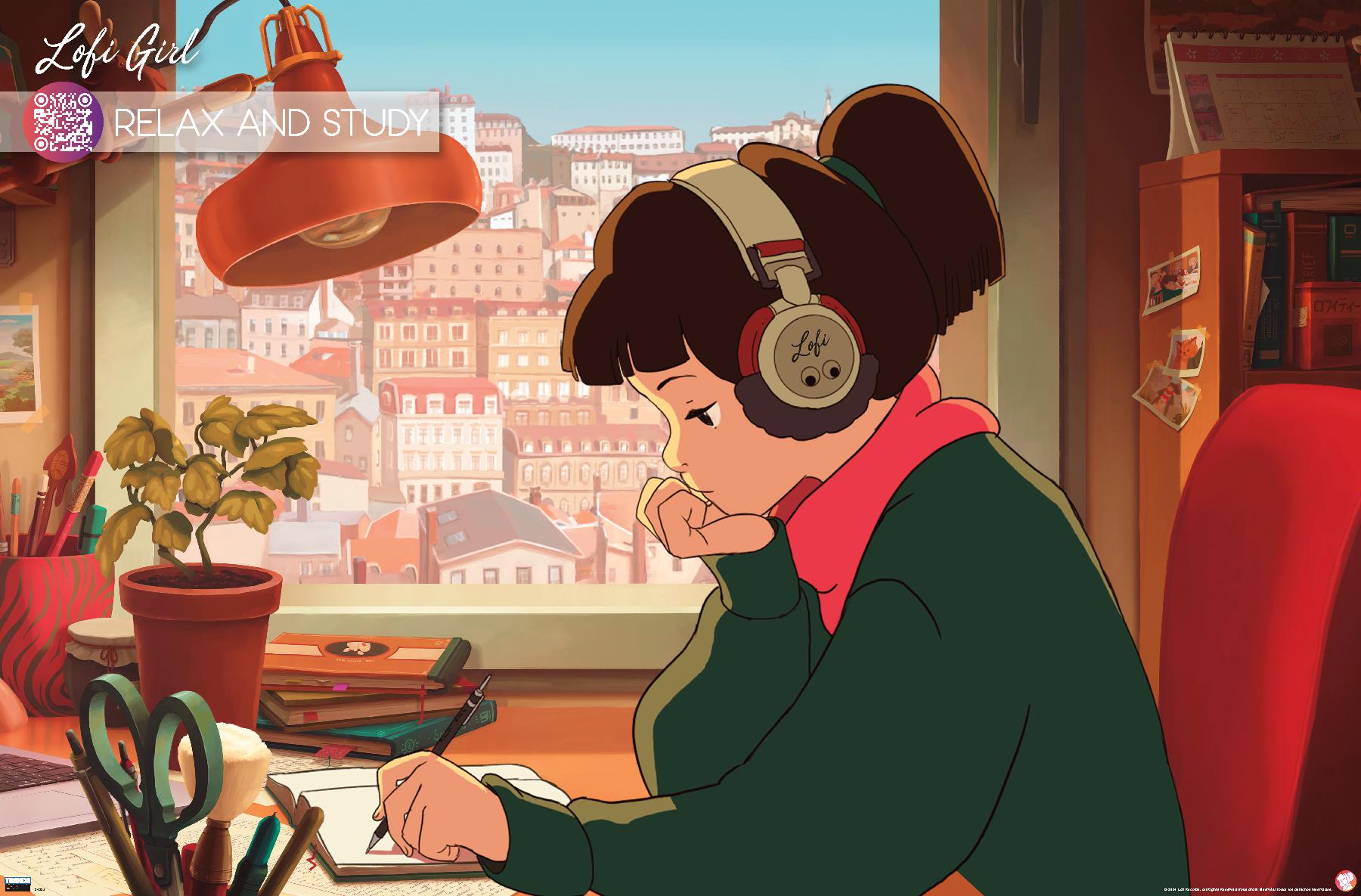 Lofi Girl - Relax and Study - Poster | eBay