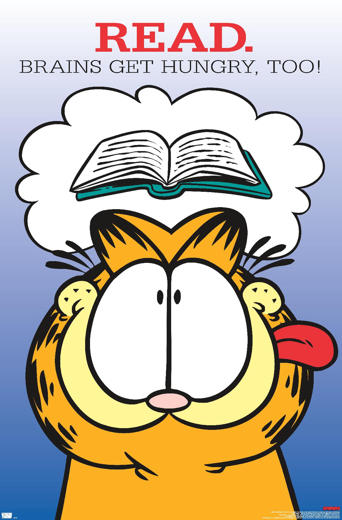 Garfield - Read - Poster | eBay
