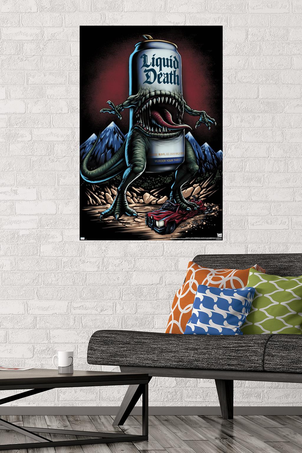 Liquid Death - Reapersaurus Rex - Poster | eBay