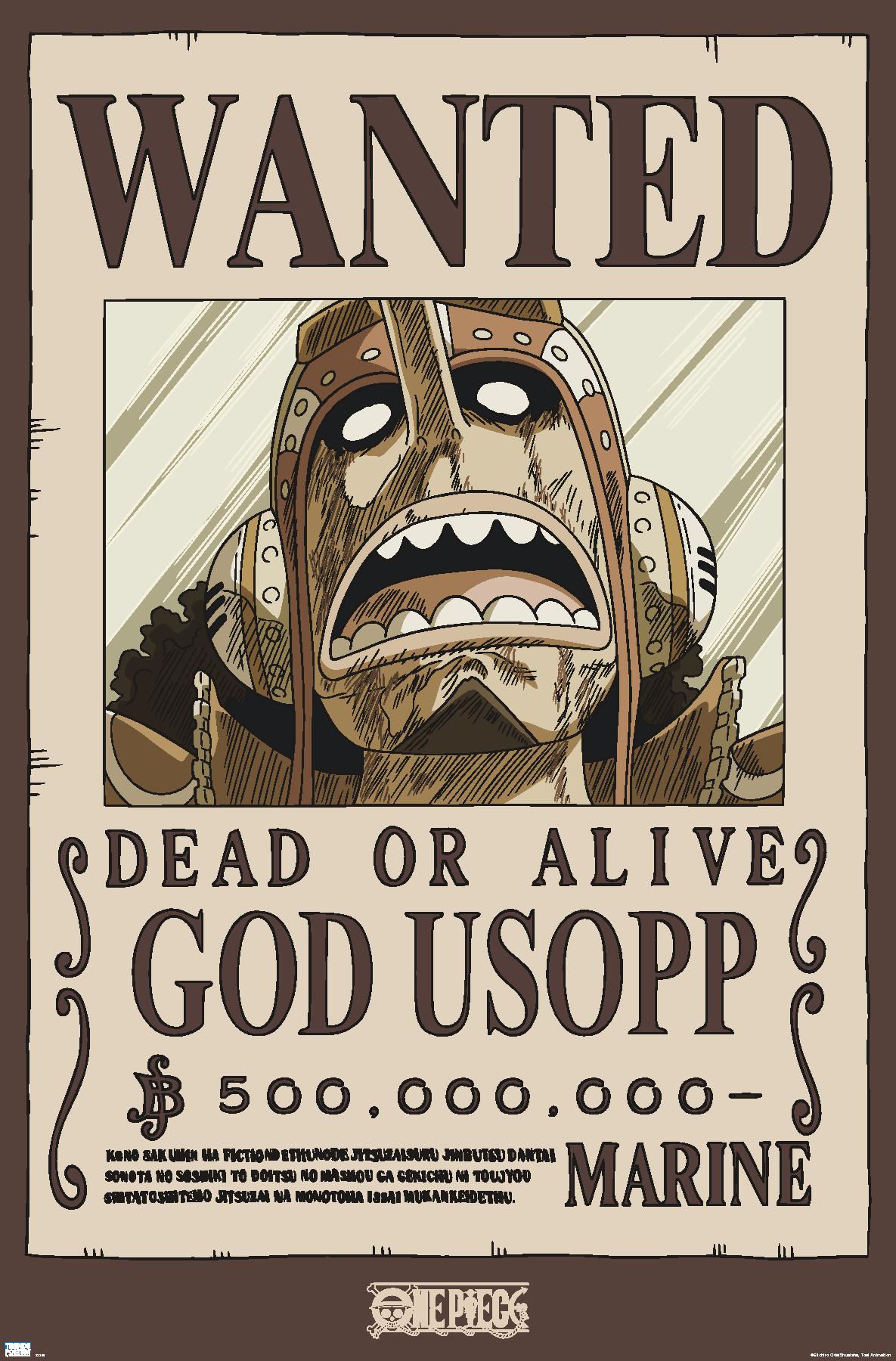 One Piece - God Usopp Wanted Poster - Poster - Bild 1 von 4
