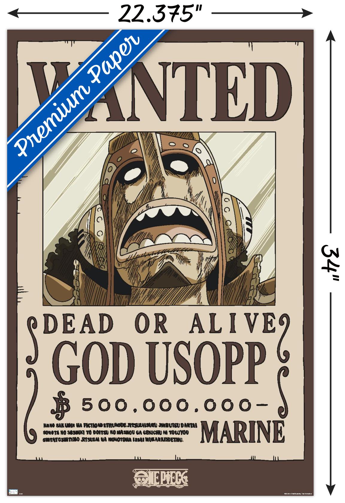 One Piece - God Usopp Wanted Poster - Poster - Bild 3 von 4