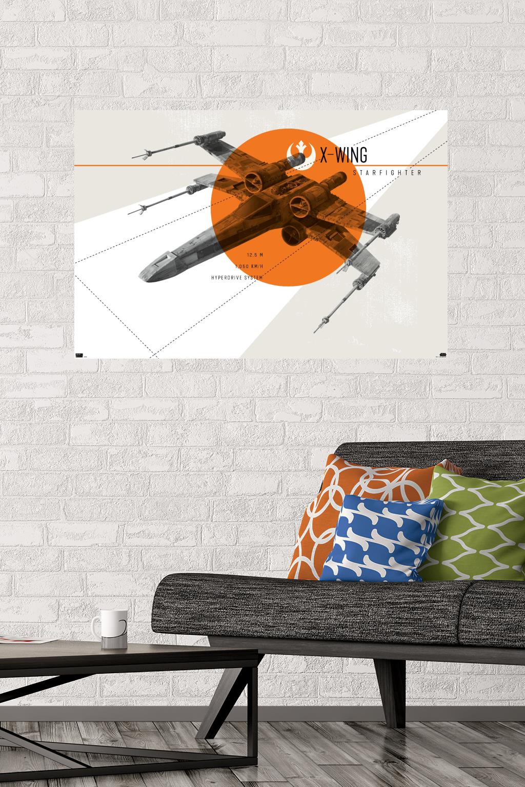 Star Wars: Mid-century Modern - X-Wing - Poster | eBay
