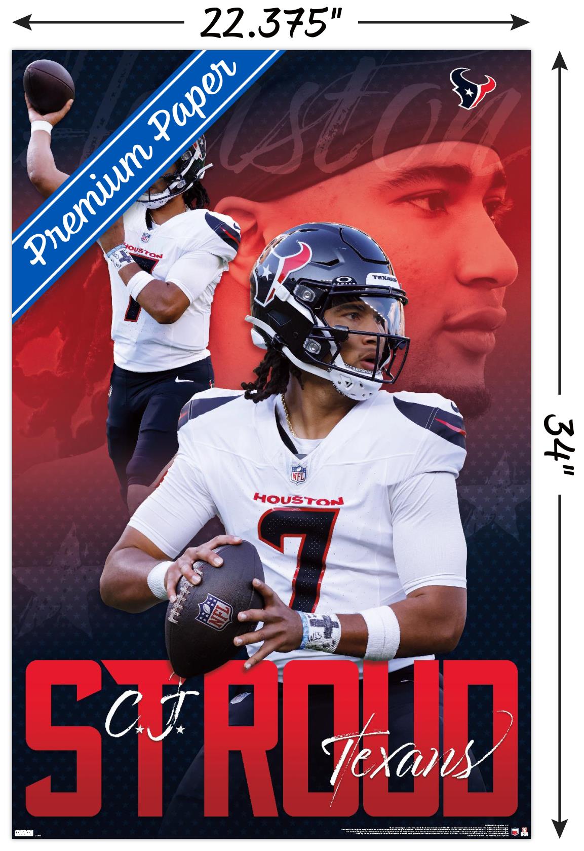 NFL Houston Texans - C.J. Stroud 24 - Poster - Picture 3 of 4