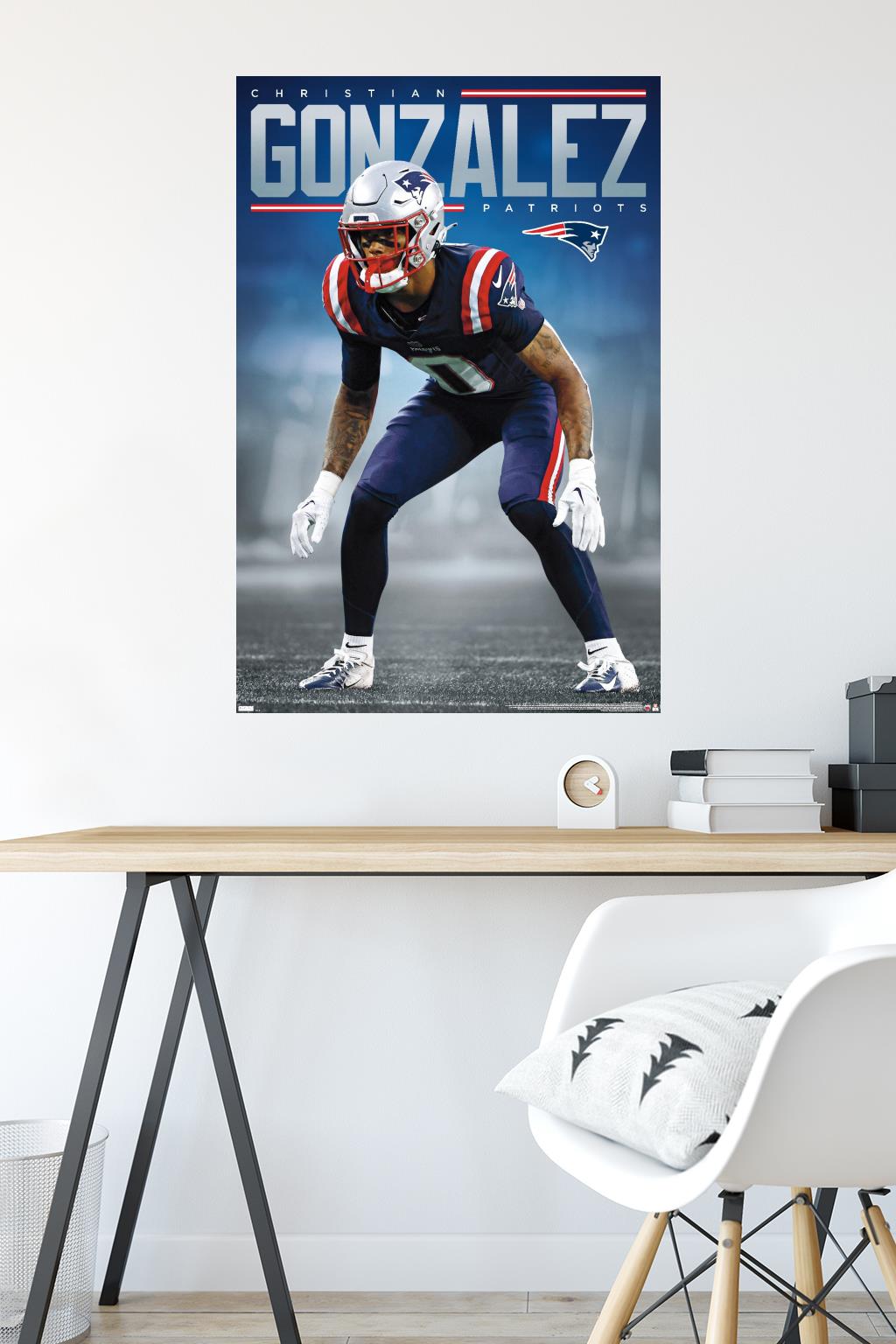 NFL New England Patriots - Christian Gonzalez 24 - Poster - Bild 4 von 4