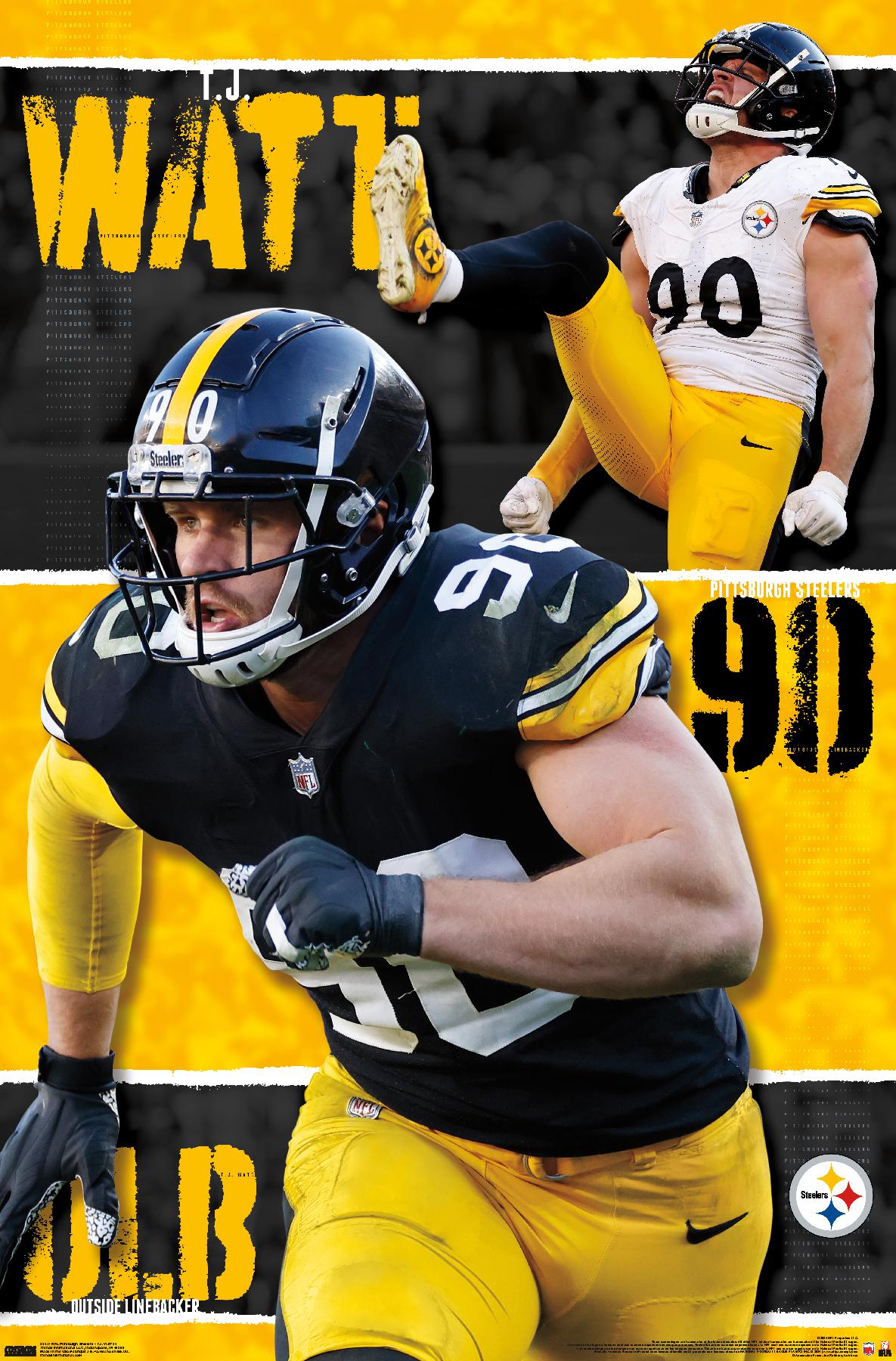 NFL Pittsburgh Steelers - T.J. Watt 24 - Poster | eBay