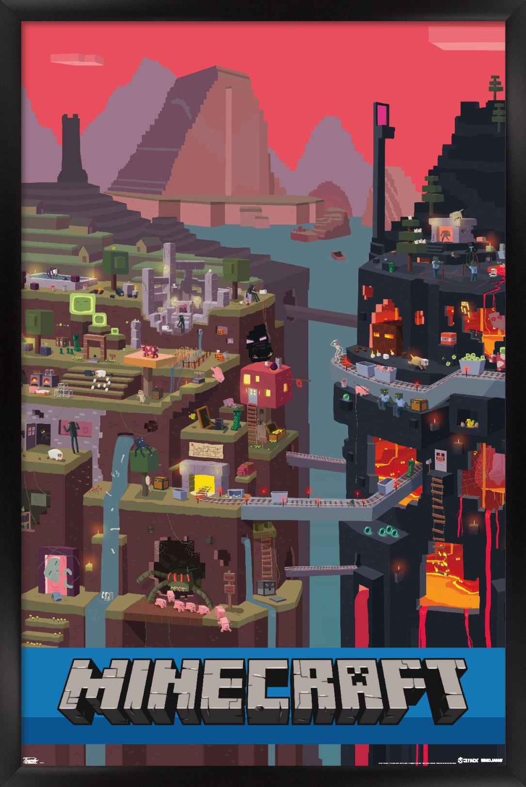Minecraft - Cube 14x22 Poster | eBay